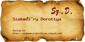 Szakmáry Dorottya névjegykártya